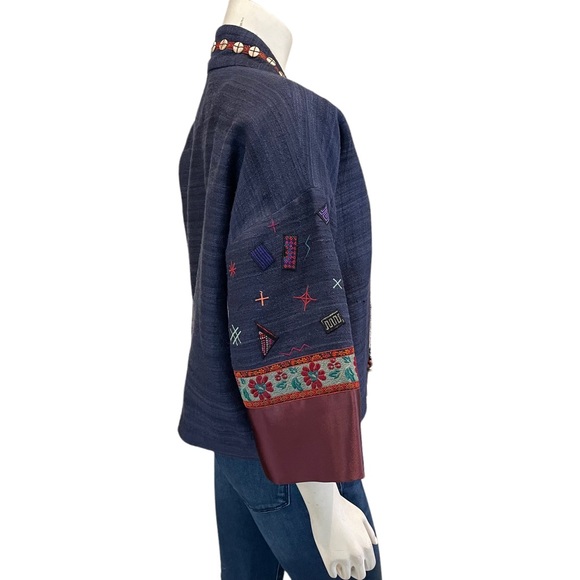 Vintage Thai Hmong Short Kimono Jacket - Picture 6 of 11